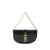 Fendi Chain Shoulder Bag in black leather with gold-tone chain strap and bold vertical FENDI logo, perfect for women's luxury accessories.