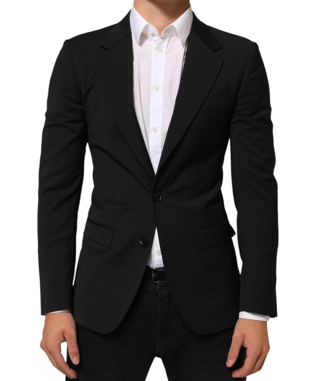 Dolce & Gabbana Black STAFF 2 Buttons Suit Jacket Blazer