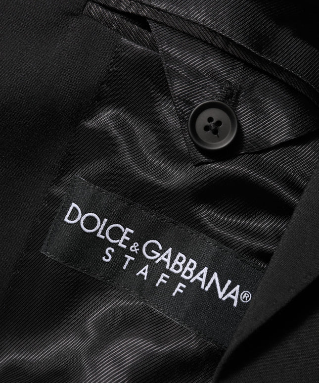 Dolce & Gabbana Black STAFF 2 Buttons Suit Jacket Blazer