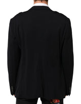 Dolce & Gabbana Black Viscose 2 Buttons Suit Jacket Blazer