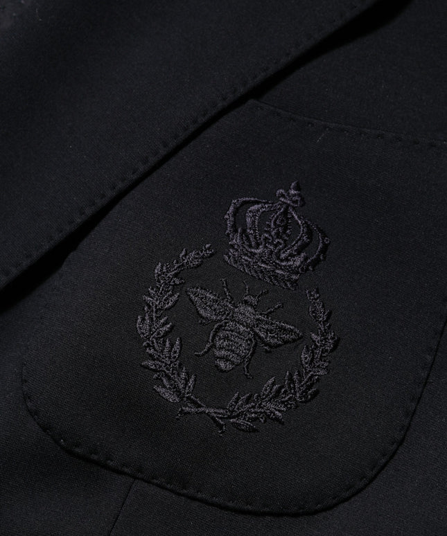 Dolce & Gabbana Black Viscose 2 Buttons Suit Jacket Blazer