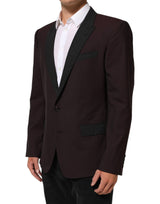 Dolce & Gabbana Maroon Wool 2 Buttons Suit Jacket Blazer