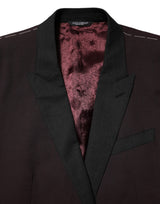 Dolce & Gabbana Maroon Wool 2 Buttons Suit Jacket Blazer