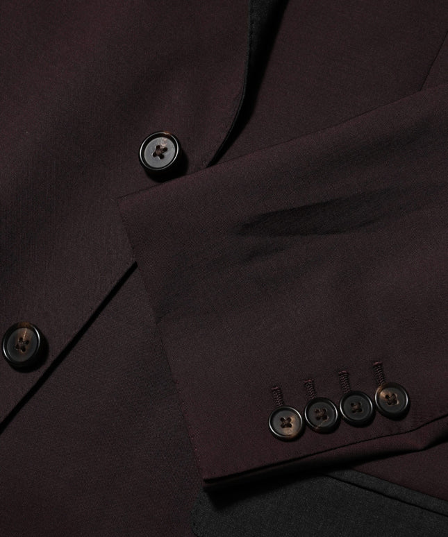 Dolce & Gabbana Maroon Wool 2 Buttons Suit Jacket Blazer