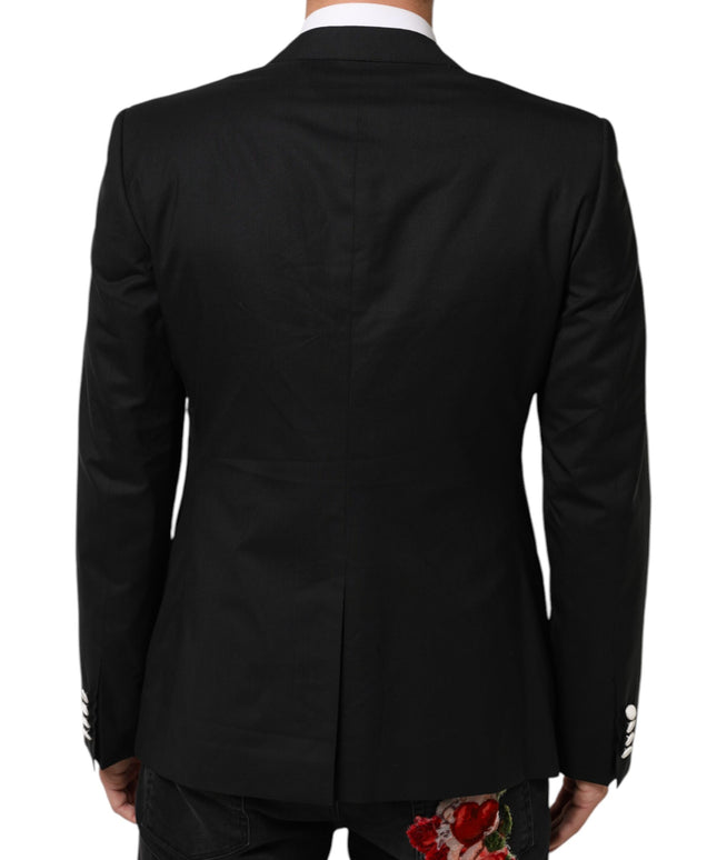 Dolce & Gabbana Black White MARTINI 1 Button Men Suit Blazer