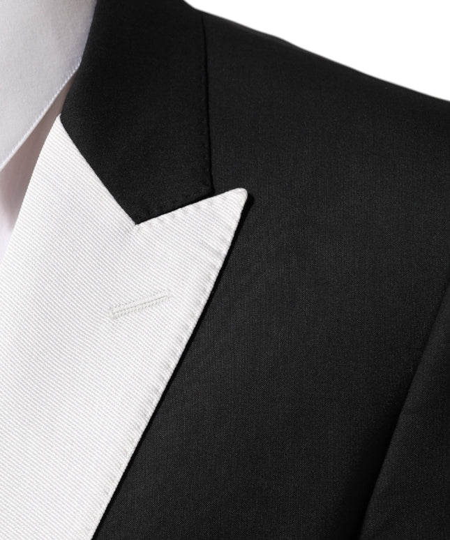 Dolce & Gabbana Black White MARTINI 1 Button Men Suit Blazer