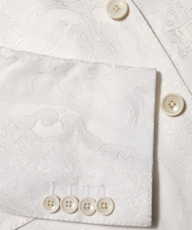 Dolce & Gabbana White Brocade 2 Piece MARTINI Formal Suit