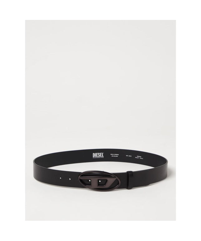 Diesel Black Leather Belt