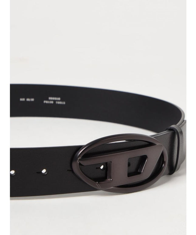 Diesel Black Leather Belt