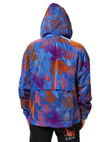 Dolce & Gabbana Blue Tie Dye Logo Hooded Sweatshirt Jacket