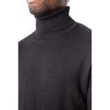 Jack Jones Black Cotton Turtleneck