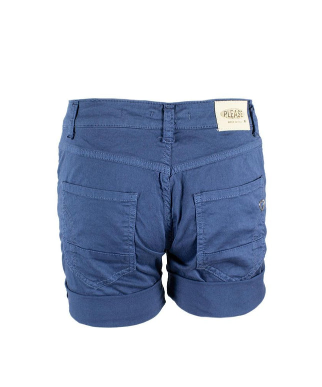 Please Blue Cotton Short