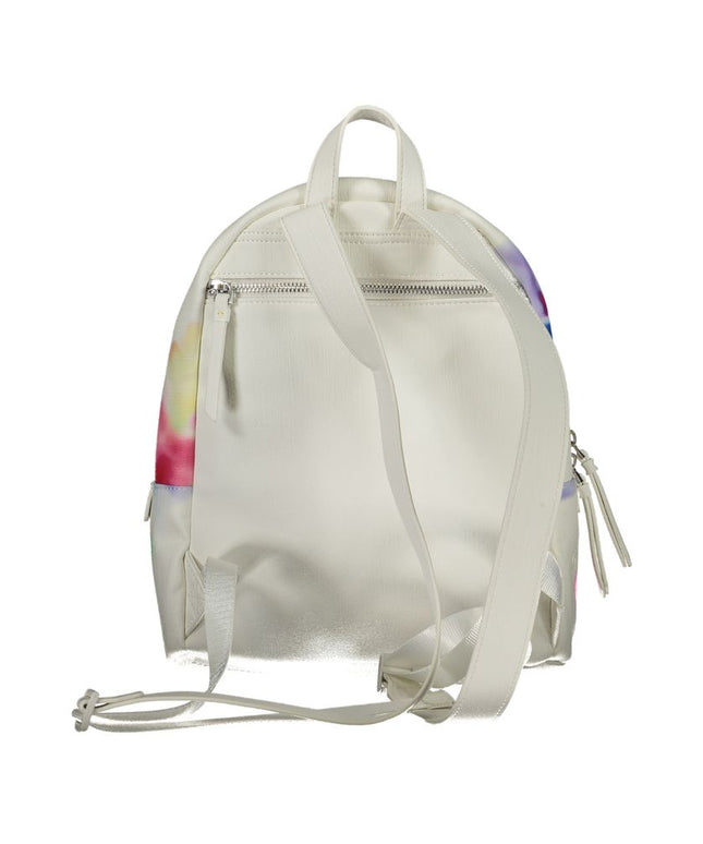 Desigual White Polyester Backpack