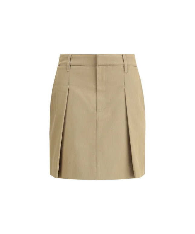Brunello Cucinelli Pleated cotton short Skirt