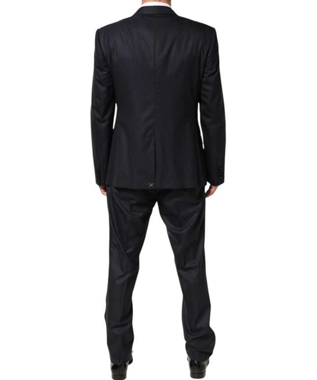 Dolce & Gabbana Black MARTINI 2 Buttons Suit 3 Piece Suit