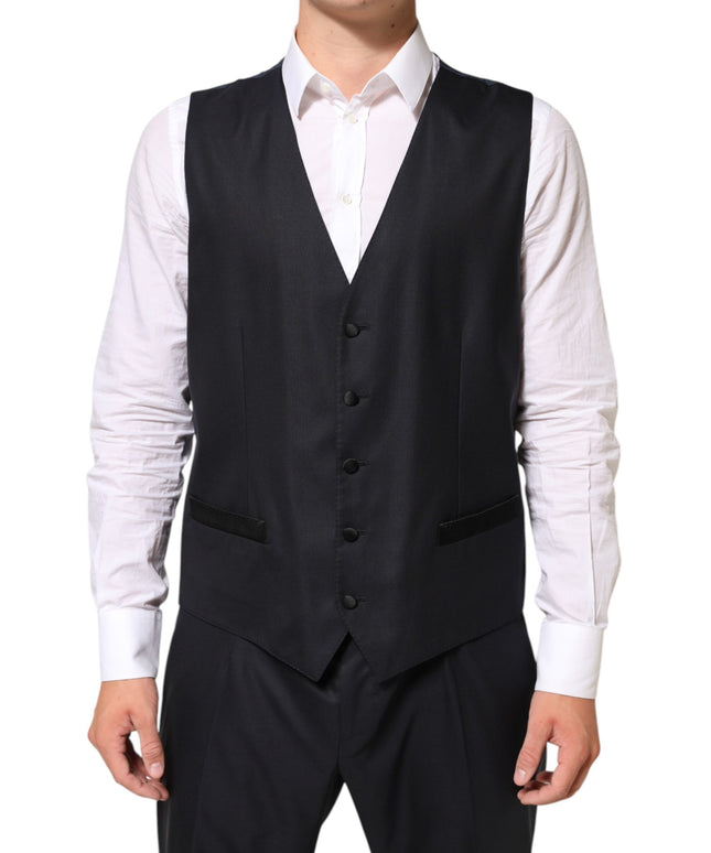 Dolce & Gabbana Black MARTINI 2 Buttons Suit 3 Piece Suit