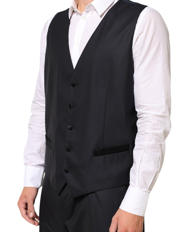 Dolce & Gabbana Black MARTINI 2 Buttons Suit 3 Piece Suit