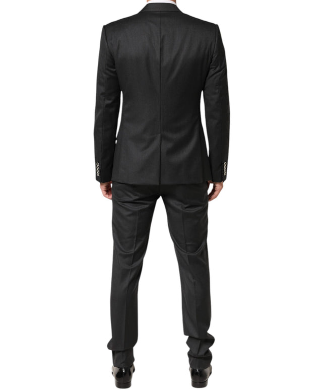 Dolce & Gabbana Black MARTINI 2 Buttons Suit 3 Piece Suit