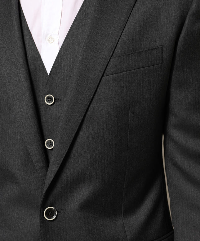 Dolce & Gabbana Black MARTINI 2 Buttons Suit 3 Piece Suit
