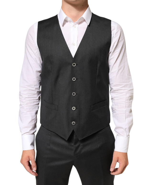 Dolce & Gabbana Black MARTINI 2 Buttons Suit 3 Piece Suit