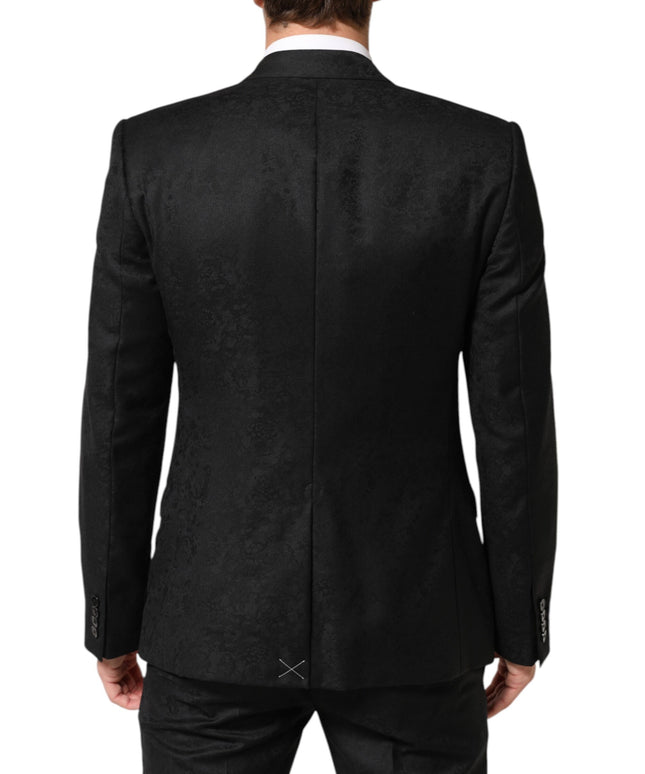 Dolce & Gabbana Black MARTINI 2 Buttons Suit 3 Piece Suit