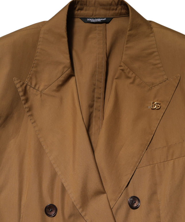Dolce & Gabbana Brown TAORMINA Double-Breasted 2 Piece Suit