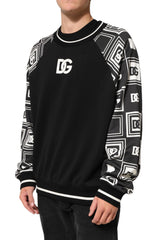 Dolce & Gabbana Black Magnificent DG Logo Sweatshirt Sweater