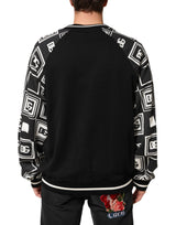 Dolce & Gabbana Black Magnificent DG Logo Sweatshirt Sweater
