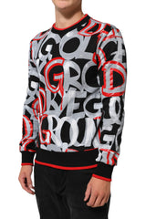 Dolce & Gabbana Multicolor D&G Monogram Sweatshirt Sweater