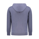 Accademia Militare Blue Cotton Men's Hooded Sweater