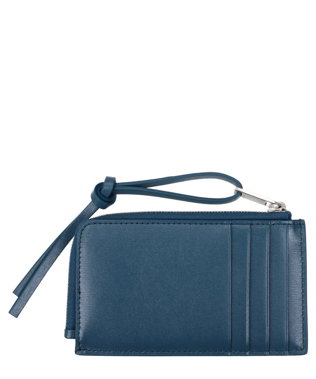 Jil Sander Blue Leather Wallets