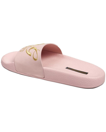 Dolce & Gabbana Pink Leather Slide