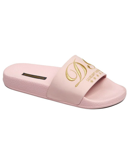 Dolce & Gabbana Pink Leather Slide
