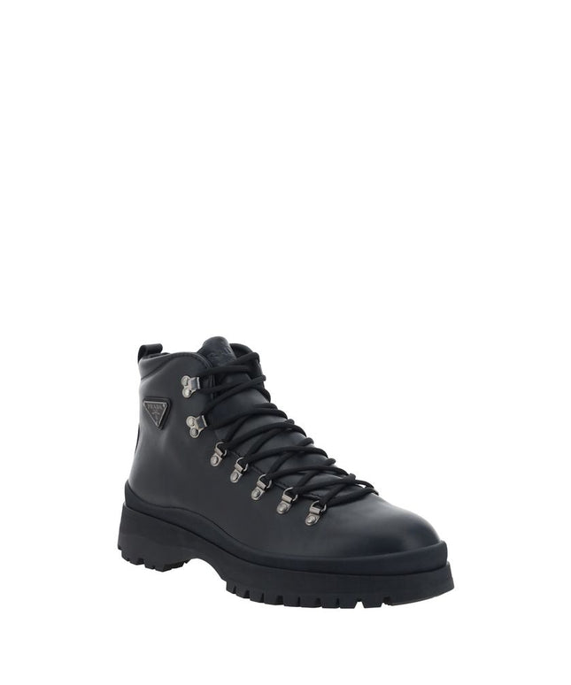 Prada Leather Ankle Boots
