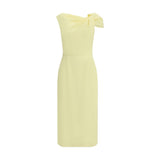 Givenchy Draped Midi Cady Dress