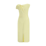 Givenchy Draped Midi Cady Dress