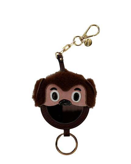 Miu Miu Brown Fur Keychains