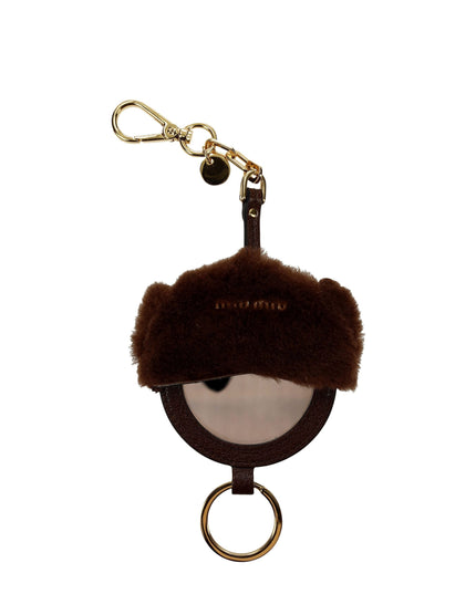Miu Miu Brown Fur Keychains