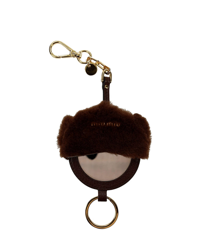 Miu Miu Brown Fur Keychains