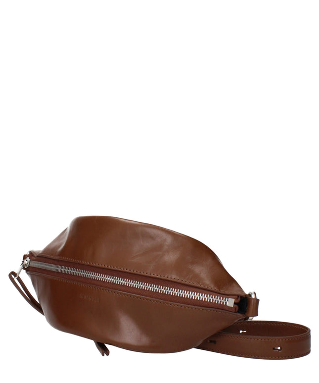 Jil Sander Brown Leather Crossbody Bags