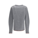 Gucci Ribbed Knit Wool Cardigan
