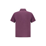 Brunello Cucinelli Purple Cotton Polo Shirt