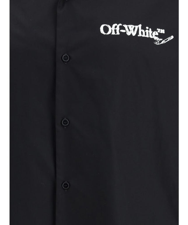 Off-White Bowling Shirt in Poplin
