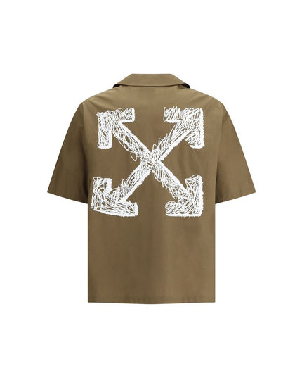 Off-White Bowling Shirt in Poplin