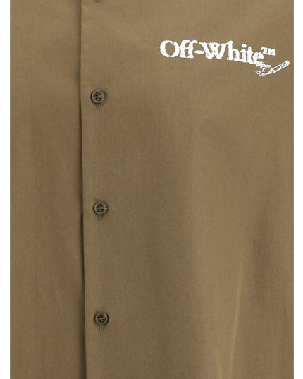 Off-White Bowling Shirt in Poplin