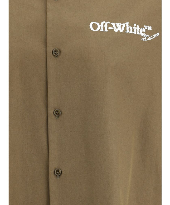 Off-White Bowling Shirt in Poplin