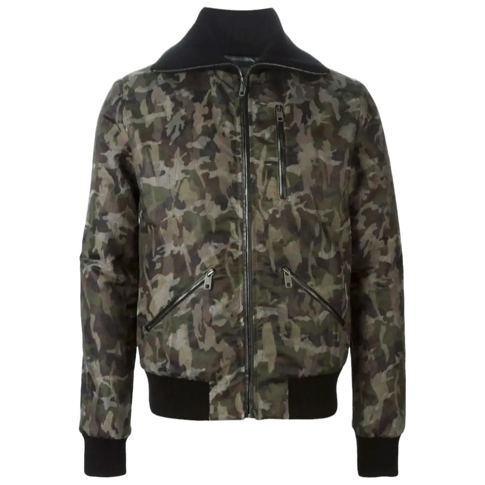 Dolce & Gabbana Army Cotton Jackets & Coat