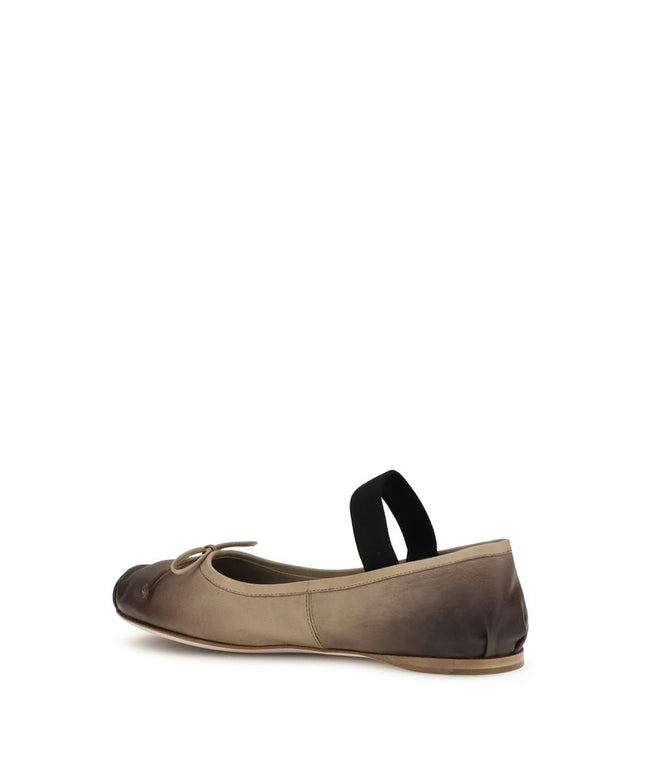 Miu Miu Leather Ballerinas