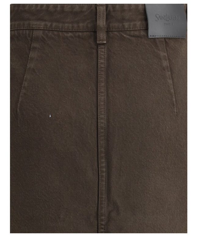 Saint Laurent Denim Pencil Skirt