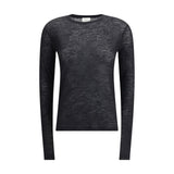Saint Laurent Short-sleeved T-shirt in Cashmere and Silk